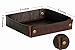 HofferRuffer Vanity Tray, Catchall Tray, Valet Tray Organizer, Box Storage Desktop Organizer with Top Notch PU Leather for Change, Coin, Key, Phone, 8