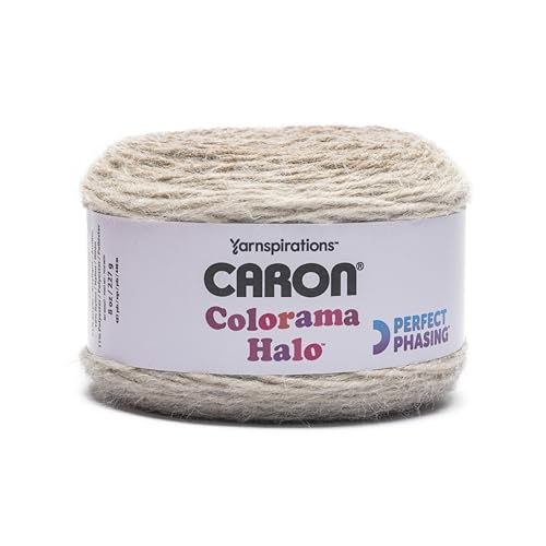 Image of Caron Colorama Halo Cake Caron Nutmeg Frost Yarn - 2 Pack of 8oz /226.79g - 71% Acrylic,18% Nylon,11% Polyester - #5 Bulky - 60 Yards for Knitting, Crocheting & Crafts