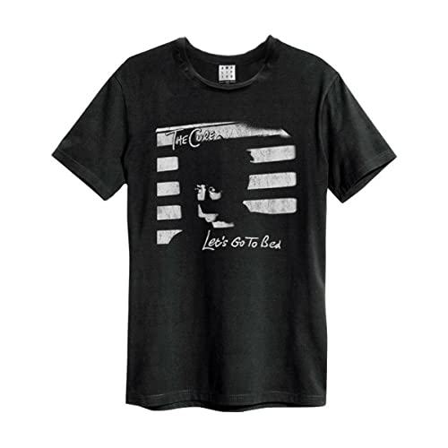 The Cure Amplified T-shirt Let's Go To Bed avec imprimé vintage et bords coupés à cru