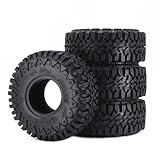 RC Felgen Reifen Für Traxxas Für Trx4 Für Axial D90 Tf2 1/10 RC Crawler Autoteile 4 Stück Diamantreifen 110 Mm * 45 Schlamm Für Gelände 1,9 Radreifen