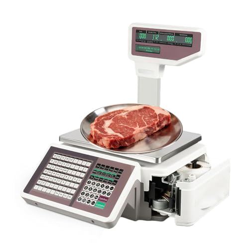 Báscula Comercial 30kg con Impresora y Conexión Ethernet miniatura 1