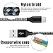 Urehepo USB C Cable 3A Fast Charge, [3-Pack, 10 ft] Nylon Braided USB A to Type C Charger Cord, USB C Charger Compatible with Samsung Galaxy S20 S10 S9 S8 Plus, A51 A71, Note 20 10 9 8 (Black Grey)