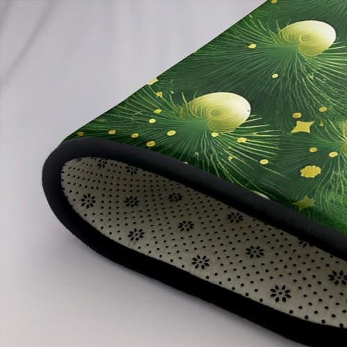 Tapis absorbant antidérapant vert lavable grand format 91x61 cm