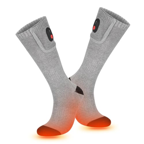Zkbszn Sock,Electric Heated Socks Rechargeable 5V 4000mAh Battery Heated Socks,Full Soles Heating Electric Socks
