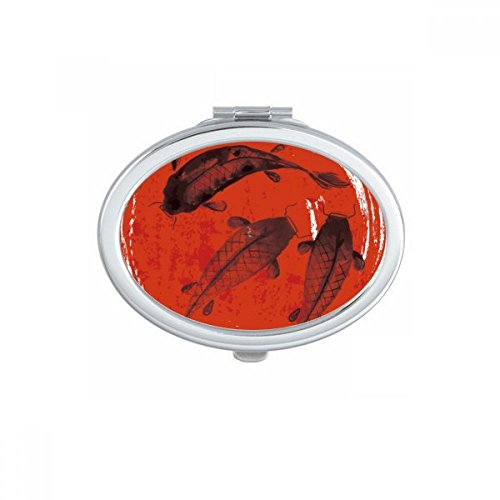Miroir compact de poche ovale avec reflet haute définition - 2