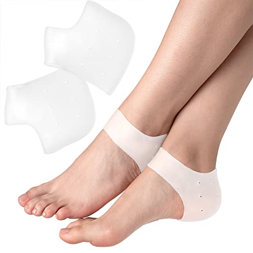 Preisvergleich Produktbild Health Press Fersenpolster 3 Paar - Original Fersensocken Gel - Gelkissen Ferse - Fersen Einlagen One Size - Schuheinlagen - Silikon Socken - Ferseneinlagen