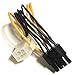 PCIe Power 6pin to 8pin (6+2) adapter cable from Patton Power Essentials