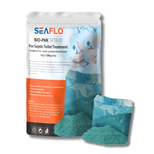 SEAFLO 100%�����𐫃o�C�I�p�b�N RV �}�����i�`�������u���b�N�ێ��^���N���L�� �򉻑�/RV/�g�C���g���[�g�����g�p - 10�p�b�N