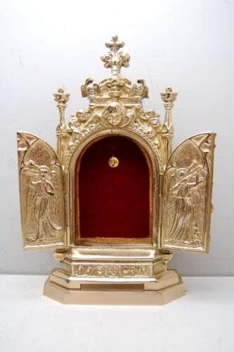 Miniatura 5 de Relicario Tríptico de Latón Gótico, Santuario de Reliquias de la Iglesia (CCG-46)