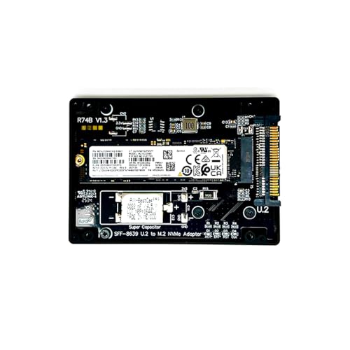 JMT ADT-R74 Caja Adaptadora M.2 MKey NVMe a U.2/U.3 SSD miniatura 6