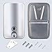VANNSOO Commercial Soap Dispenser Wall Mount Stainless Steel Manual Liquid Pump Rust-Proof Leak Free for Bathroom (34 fl.oz./1000ml)