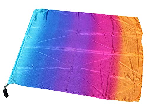 Drapeau-poi de soie véritable 81cm Winged Sirenny irisation accessoire noble