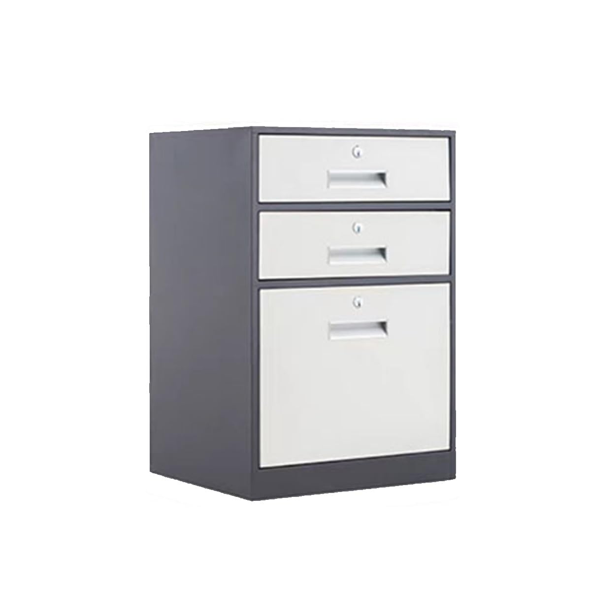SaryEdge Versatile Floor Standing Low Cabinets with Desk DrawersStylish Office & Living Room Storage Solutions for Files Folders and Home Decoration,Brown-Einheitsgr??e
