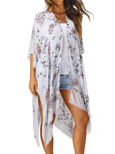 Image of Moss Rose Women Summer Bikini Kimono Bathing Suit Cover Ups for Swimwear