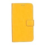 Custodia per Alcatel 1 5033DFlip Caso in PU Pelle Premium Portafoglio Cover per Alcatel 1 5033D(Giallo)