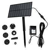 TOYANDONA Solar Wasserpumpe Solarbrunnen Teichpumpe für Garten Vogelbad Schwimmender Springbrunnen Solarpumpe Wasserspiel Teichdekoration Langlebig und Umweltfreundlich