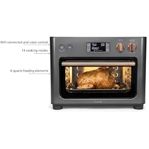 Café Couture Oven with 14 essential cooking modes, including Air Fry, CrispFinish, Bake, Broil, Roast, Toast, Pizza, WiFi & Smart Connected, Voice Control, Countertop Small Appliances, Matte Black Cafe Couture Oven with 14 essential cooking modes including Air Fry CrispFinish Bake Broil Roast Toast Pizza WiFi Smart Connected Voice Control Countertop Small Appliances Matte Black