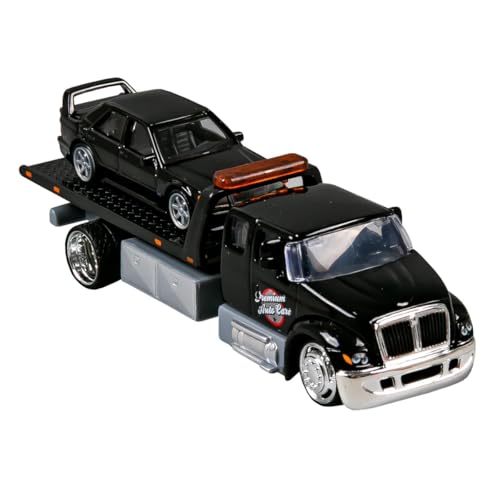 International Flatbed Truck Black Premium Auto Car and...