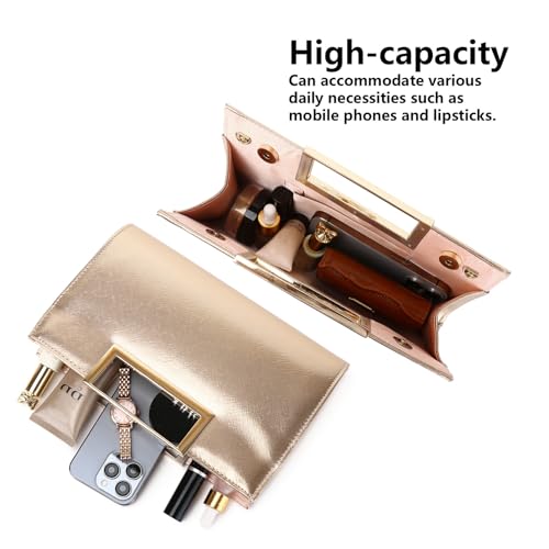 Image of Gurina Evening Clutch Purses for Women Formal Party Clutch Bags Cocktail Prom Fashion PU Leather Shoulder Handbags