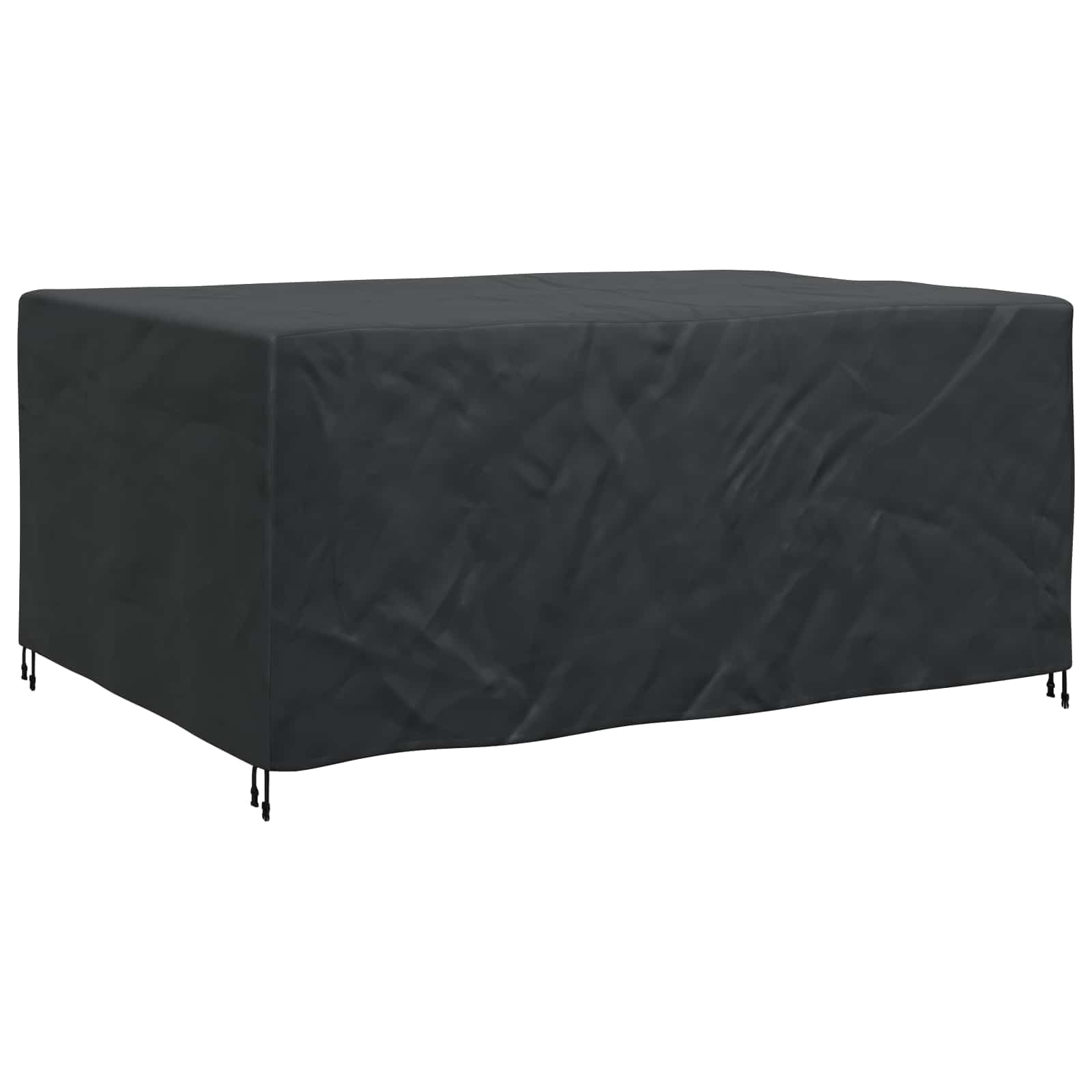Copertura per mobili in tinta unita, nero, 240 x 180 x 100 cm, 210D, impermeabile, resistente alle intemperie, per giardino, terrazza, balcone, esterno, gruppo lounge e divano