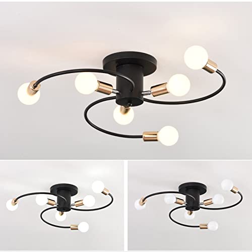 Lustre moléculaire nordique en métal blanc durable et ajustable E27 - 3