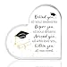 Graduation Gifts 2026 - Acrylic Plaque Graduation Decorations Class of 2026 Inspirational Gift Desk Decor for High School College Master's Degree Graduate Graduation Party Decorations for Her Him