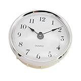 Wswqop Orologio al da 3-1/8 Pollici (80 Mm) - Orologio da Tavolo con Meccanismo Muto per Orologi da Tavolo - Orologio al Quarzo per La Riparazi