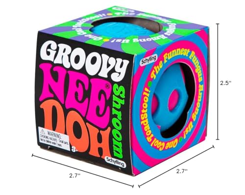 Schylling NeeDoh Shroom - The Groovy Glob! - Assorted Colors 2.7" x 2.7" image 14