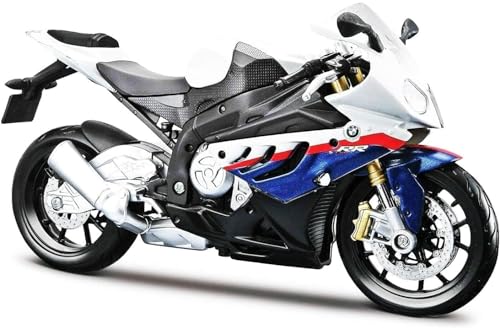 Maisto BMW S1000 RR Motorbike - 1:12 Scale - Incredibly Detailed Die-Cast Replica Collectible Model Motorcycle, Silver - Image 2