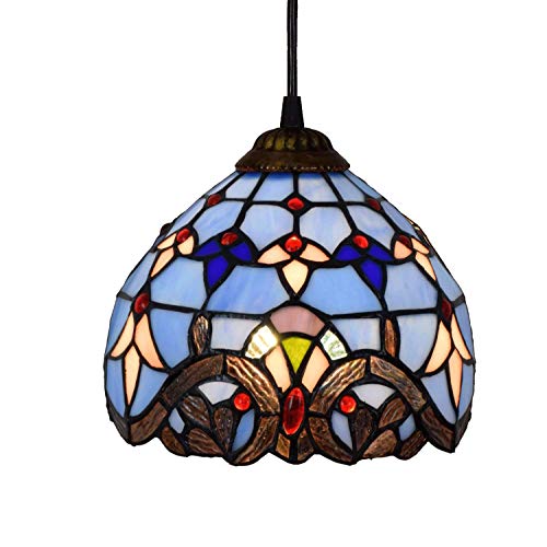 Candelabro de cristal manchado azul para ambientar comedores y salones barrocos