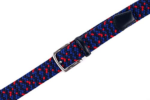 Image of Fabio Valenti Canvas Elastic Fabric Woven Stretch Braided Belts for Men Women Junior with Multicolored /Full Sizes