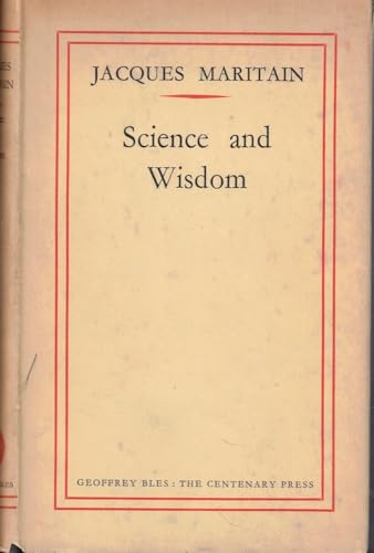 Science and wisdom [Unknown] B0007JBG5W Book Cover