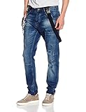 Desigual Herren Jeanshose Desigual Herren BAGGJEAN Jeanshose, Blau (Denim Dark Blue 5008), W34