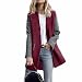Women Coat,Haoricu Elegant Fall Winter Womens Button Long Sleeve Jacket Ladies Coat With Pockets (M, Red)