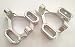 Produktbild CrazyRacer Aluminum F/R C Hub C-Hubs -1PR Silver for HPI Savage X XL 21 25 SS 4.6 5.9 Flux 85048