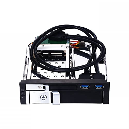Caja interna para disco duro 2.5+3.5 SATA con 2 puertos USB3.0 miniatura 2
