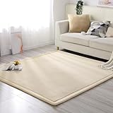 Materiale: Tappetino per gattonare Il materiale della coperta è in pile di corallo, spesso 2 cm. Il tappeto per bambini è composto da tre parti: lo strato superiore è realizzato in tessuto di velluto corallo, lo strato intermedio è in memory foam a rimbalzo lento e lo strato inferiore è posizionato con tessuto non tessuto antiscivolo, tappeto gattonamento protegge la tua famiglia da lesioni da caduta, riduce il rumore