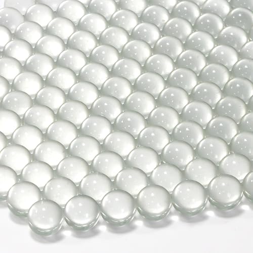 Sukh 190 Pcs Clear Marbles for Vase Filler - Small Round Glass Beads 0.39In Transparent Glass Marbles for Vases,Aquariums,Home Decoration,Games,1LB