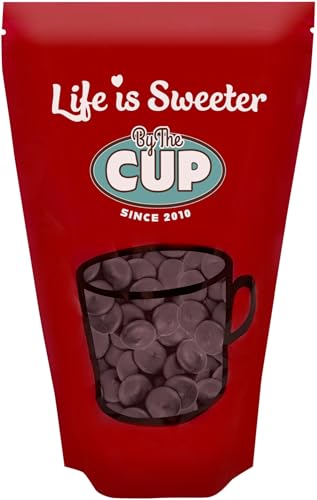 By The Cup Dark Chocolate Melting Wafers, 2 lb Bulk Bag for Chocolate Fountain, Fondue Sets, Molds and More