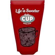 بواسطة The Cup رقائق ذوبان الشوكولاتة الداكنة، حقيبة كبيرة سعة 2 رطل لنافورة الشوكولاتة، مجموعات الفوندو، القوالب والمزيد