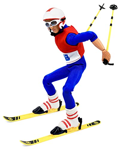 Click N' Play Cnp30602 Sports & Adventure Skiing 12"" Action Figure Play Set With Accessories, 12 Inches, Brown/A #TOP3
