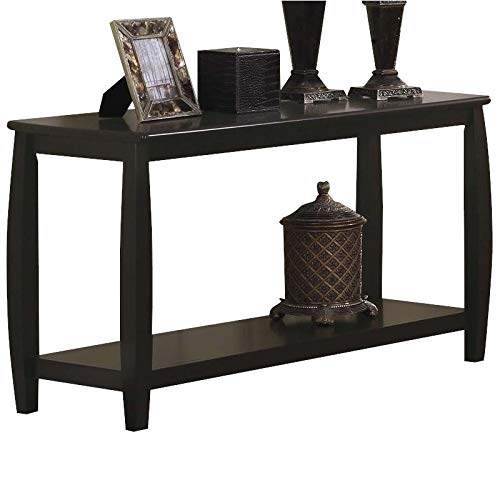 Coaster Home Furnishings Dixon Coaster Rectangular Lower Shelf Espresso Sofa Table 47.5"D X 18"W X 28"H Brown #TOP6