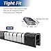 16.5Ft Car Door Edge Guards - Black Universal Fit Door Edge Protector, Rubber U Shape Automotive Door Trim Molding for Sedans Trucks SUV ATV - No Glue Required (Black, 16.5FT)