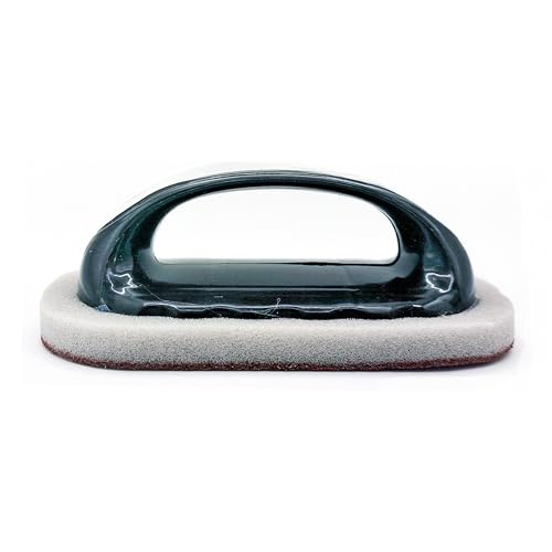 Estropajo de Limpieza con Mango Ergonómico, Esponja Abrasiva para Ollas y Sartenes, hornos, barbacoas y en General Objetos metálicos. para Suciedad y Grasa incrustada o persistente.