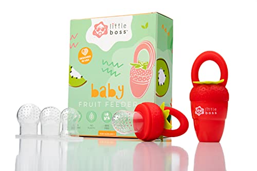 Silicone Baby Fruit Feeder / Food Feeder Pacifier â€“ Bureau Veritas (US) Certified | Little Boss