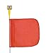 Flagstaff G8WT1UHS1ORN9 Fiberglass Gorilla-Strength Power Whip with Rocket Non-Flashing Light, 6 Amber, Orange, 8