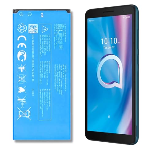 TGXJI 3000mAh Battery for TLi028C7, A509DL, 2020 Phones