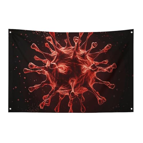 Drapeau de jardin saisonnier rouge pour décoration extérieure et salon