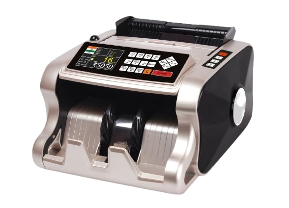 BANKOMAT Premium Quality Mixed Note/Money/Cash with MG, UV, IR Fake Note Detection & Note Counting Machine (Counting Speed - 1000 Notes/min)