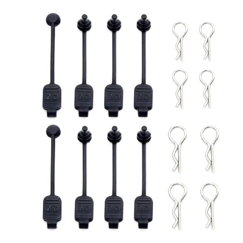 Clips de carrosserie de voiture RC 1/10 1/8 avec languettes de retenue